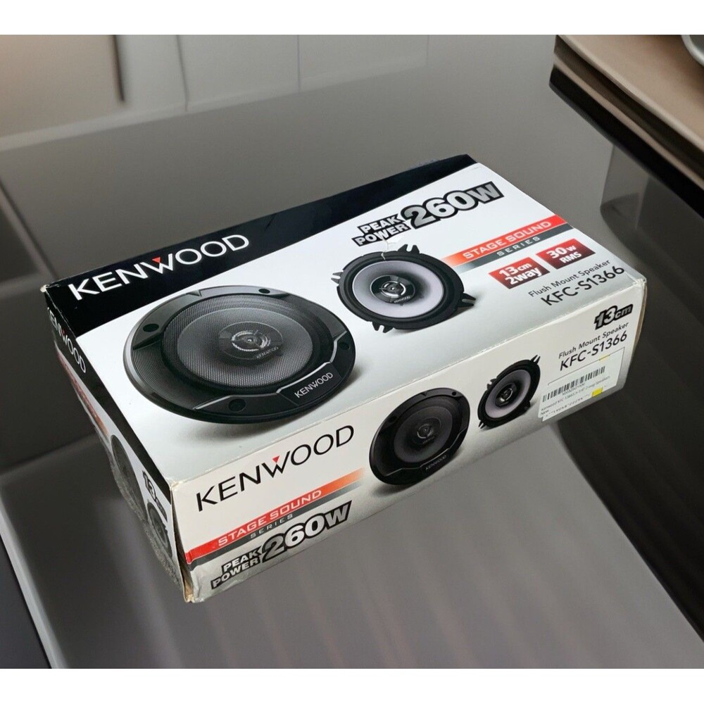 Kenwood KFC-S1366 13cm 2way 260W Peak Power 30w RMS Flush Mount Speaker